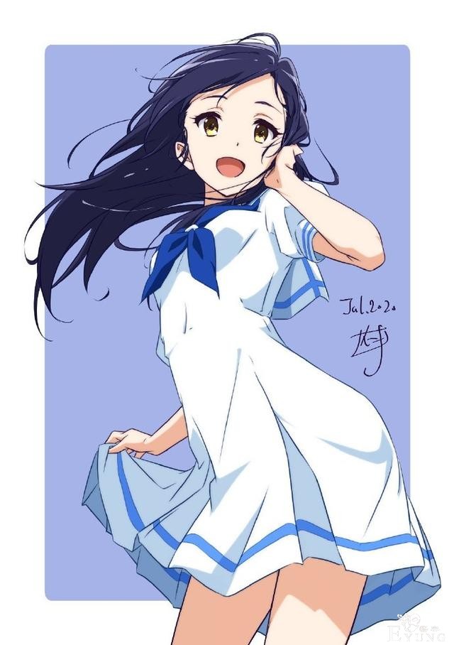 每个周五，这位画师大佬都会分享自己画的美少女-13.jpg