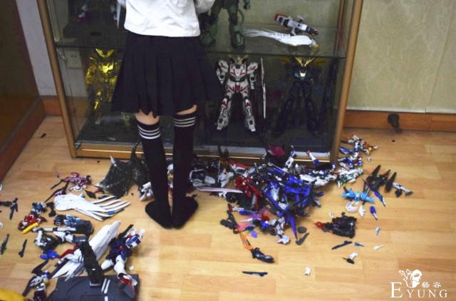 妹子吐槽被熊孩子逼退坑，收藏的假面骑士卡片纷纷遭殃-1.jpg