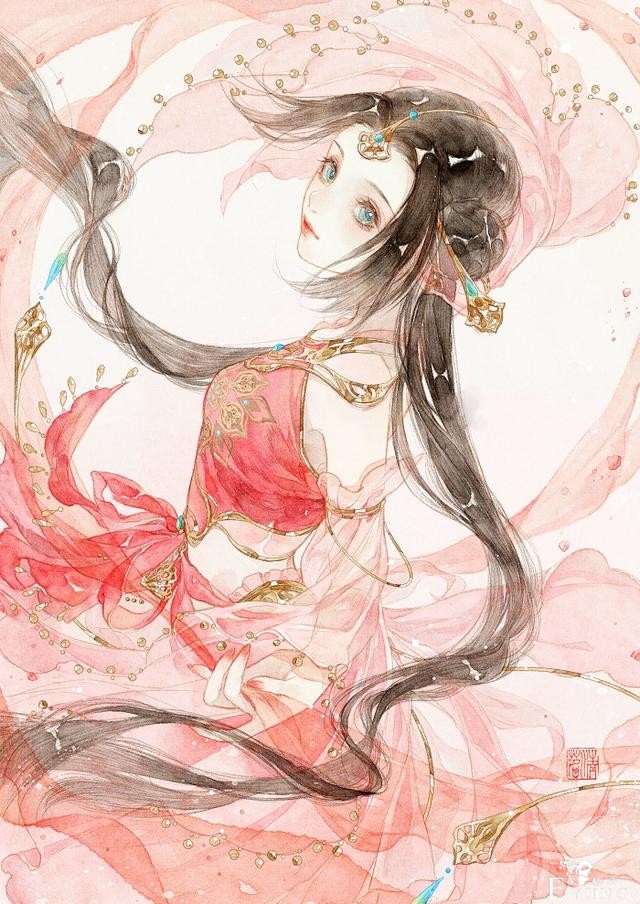 充满古风美的一组人物插画作品欣赏！造型唯美画面很有韵味-14.jpg