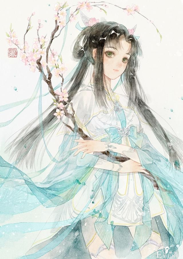 充满古风美的一组人物插画作品欣赏！造型唯美画面很有韵味-13.jpg