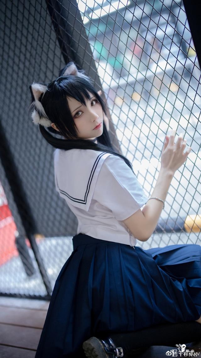 清甜兽耳小可爱，猫系JK女生，太有灵气了啦-3.jpg