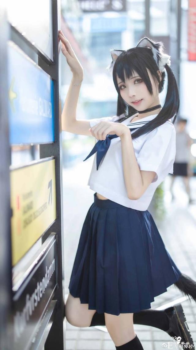 清甜兽耳小可爱，猫系JK女生，太有灵气了啦-4.jpg