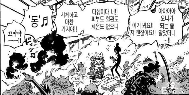 海贼王995话韩文版：乔巴感染，乌索普头骨裂开，娜美重伤倒地-1.jpg