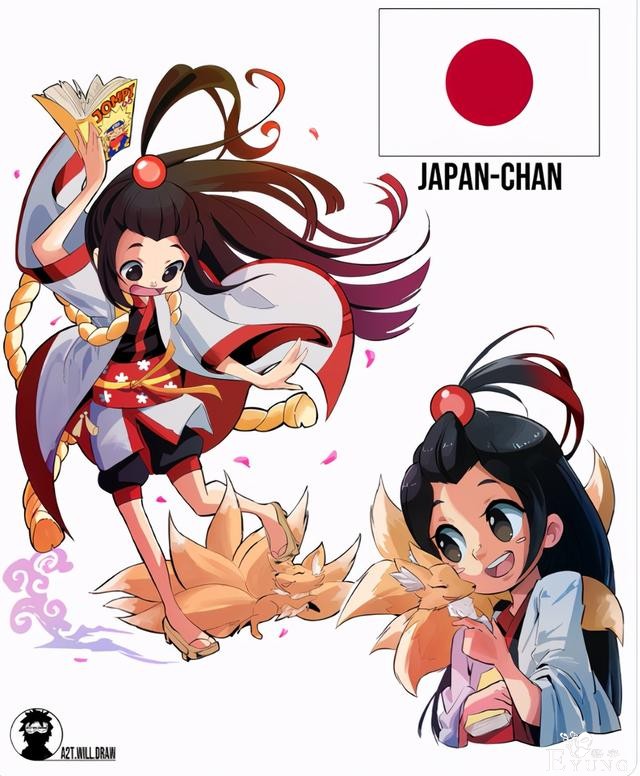 画师把国家拟人成战斗少女，英国化身枪兵，日本变成阴阳师-6.jpg