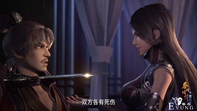 秦时明月：女人狠起来真可怕，惊鲵挥刀捅自己，光环男刘邦被吓懵-5.jpg