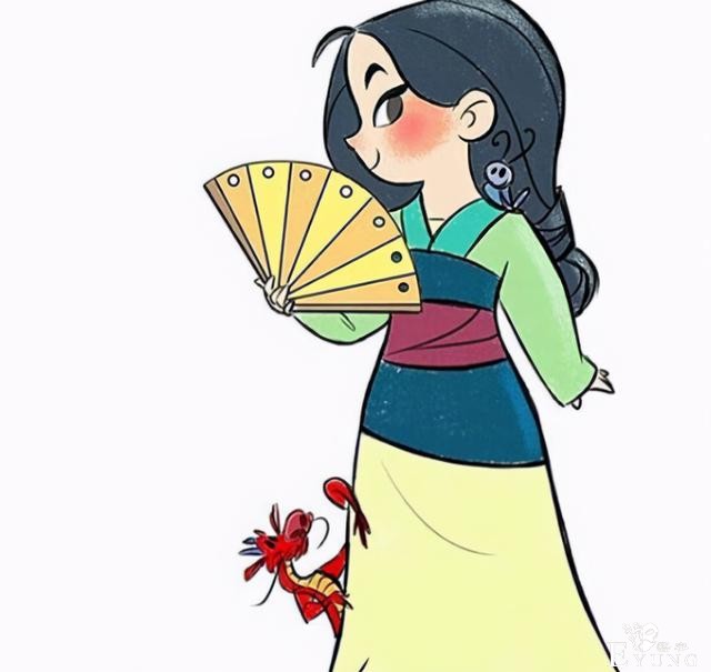 当迪士尼公主变回小孩，灰姑娘气质优雅，但最可爱的还是木兰-6.jpg
