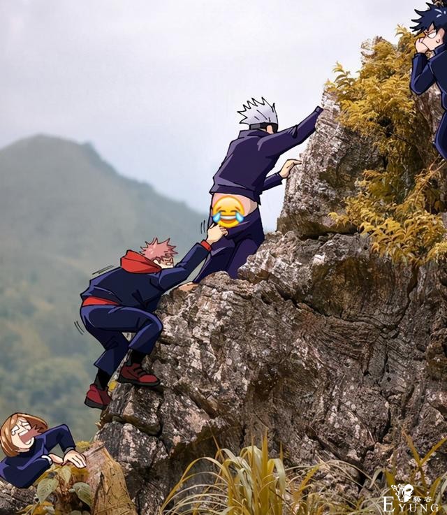 画师把咒术回战变成搞笑风，画了一堆恶搞图，五条悟的遭遇太惨了-1.jpg