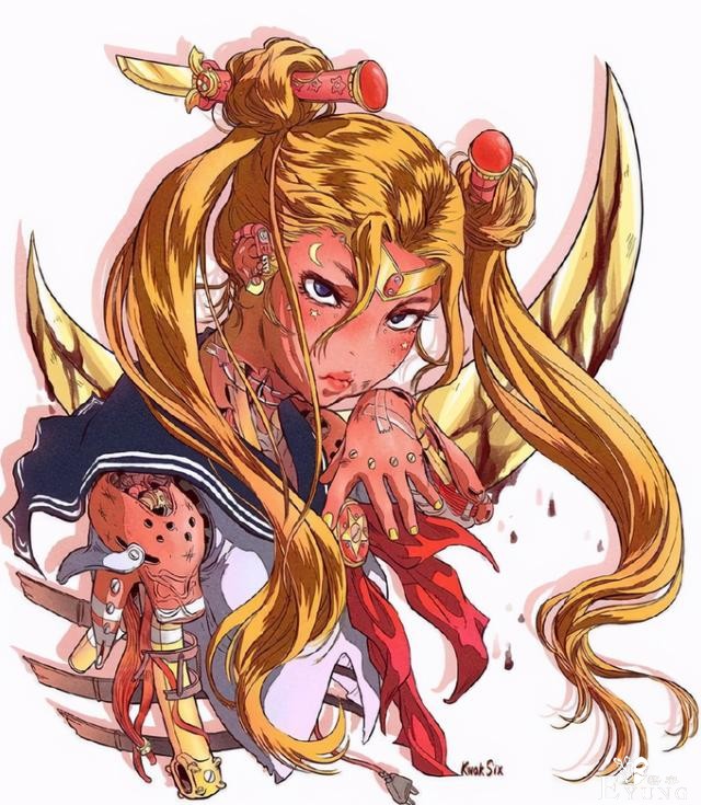 当美少女战士变成改造人，机械手臂很酷炫，小小兔太帅了-1.jpg