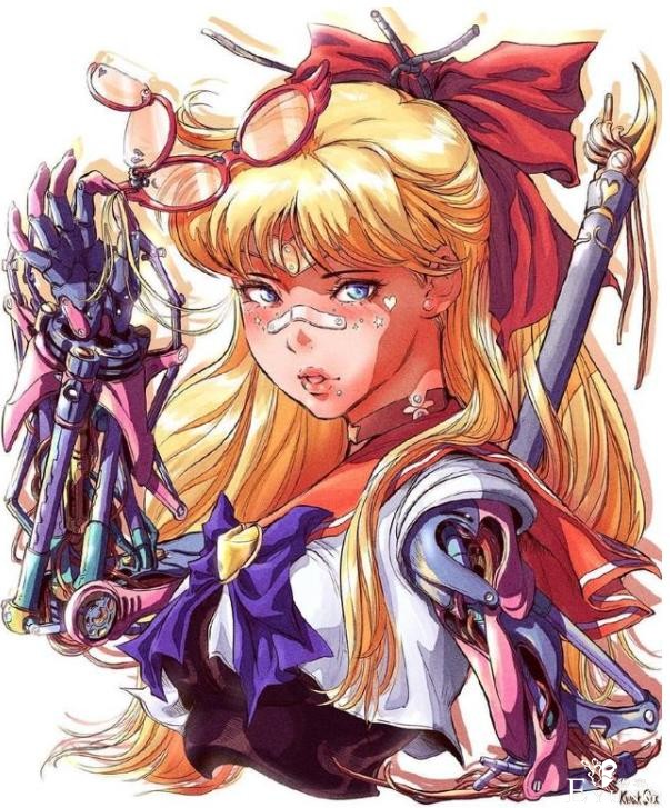 当美少女战士变成改造人，机械手臂很酷炫，小小兔太帅了-4.jpg