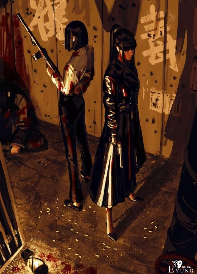 画师笔下的这两位姐姐太有气质了，脑补了一出江湖大戏-5.jpg