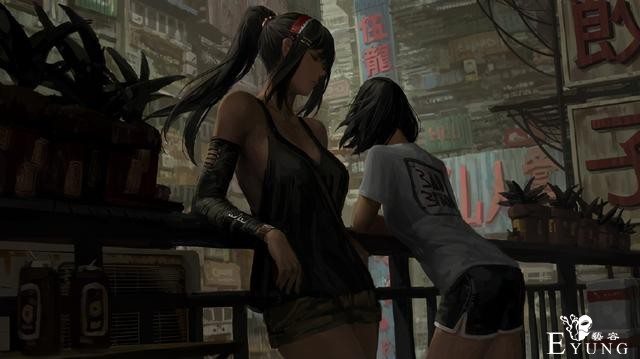 画师笔下的这两位姐姐太有气质了，脑补了一出江湖大戏-3.jpg