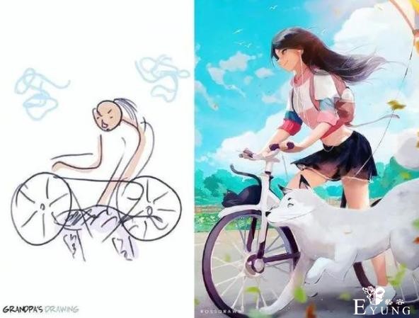 画师儿子太强悍，把妈妈的涂鸦改成插图，这就是画渣和大佬的区别-6.jpg