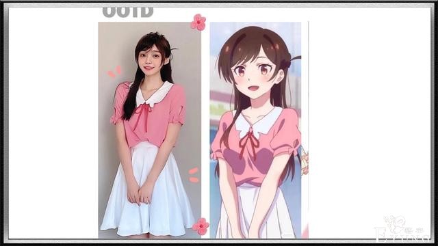 《租借女友》服饰动漫和现实对比，动漫“C”级，现实“A”级-1.jpg