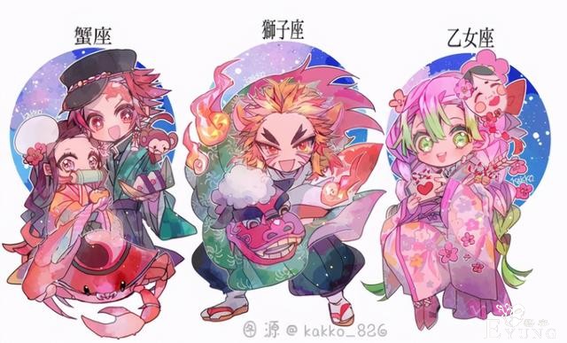 当鬼灭之刃变成十二星座，炭治郎化身巨蟹，双子让我有点意外-1.jpg