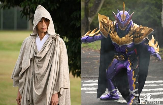 假面骑士圣刃13话先行龙纹骑士诞生，暴打邪王飞龙，四骑齐变身-1.jpg