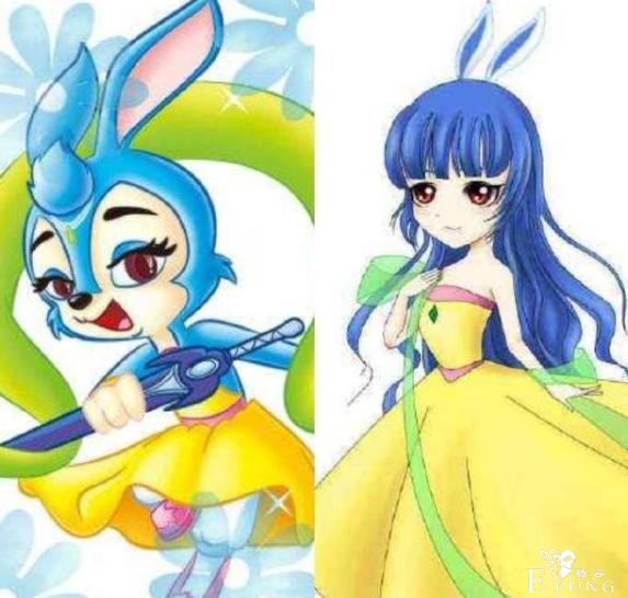 童年的动漫女神长大了会怎样？蓝兔仙气飘飘，静香冷峻又性感-2.jpg