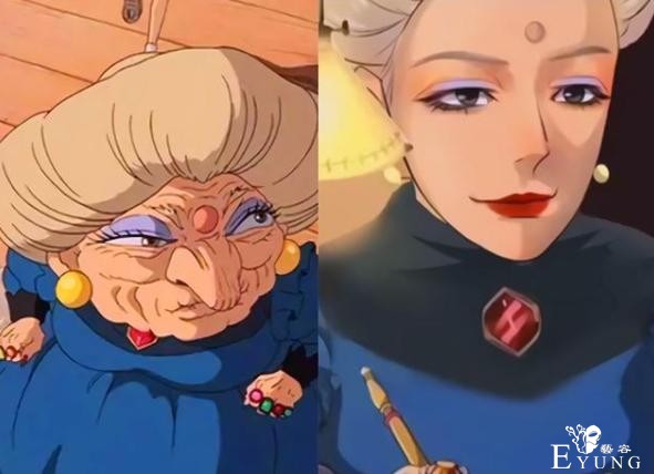 当动漫角色变年轻，汤婆婆变大美女，小丸子爷爷被吐槽是埼玉老师-1.jpg