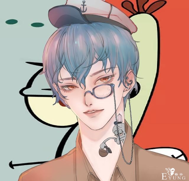 画师将海绵宝宝拟人化，珊迪变短发美女，最帅的我觉得是蟹老板-2.jpg