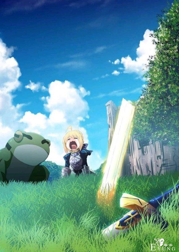 画师绘制憨憨版saber，不仅被人出COS，还被做成手办-2.jpg