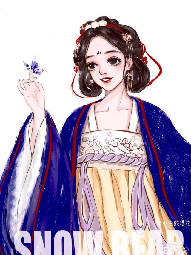 迪士尼公主也爱古风，艾莎女王身披白纱，白雪公主穿的叫啥呢？-7.jpg