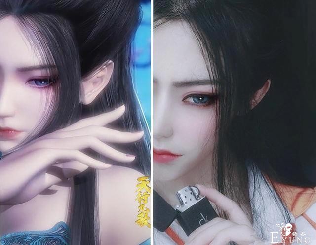 仿妆打破次元壁，焰灵姬真女神，富江还原到有点恐怖了-1.jpg