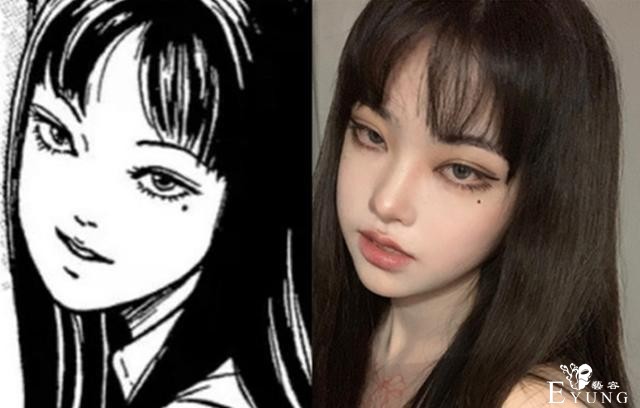 仿妆打破次元壁，焰灵姬真女神，富江还原到有点恐怖了-4.jpg