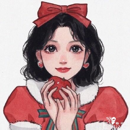迪士尼公主怎么过圣诞节？白雪公主拿起红苹果，灰姑娘扮驯鹿-2.jpg