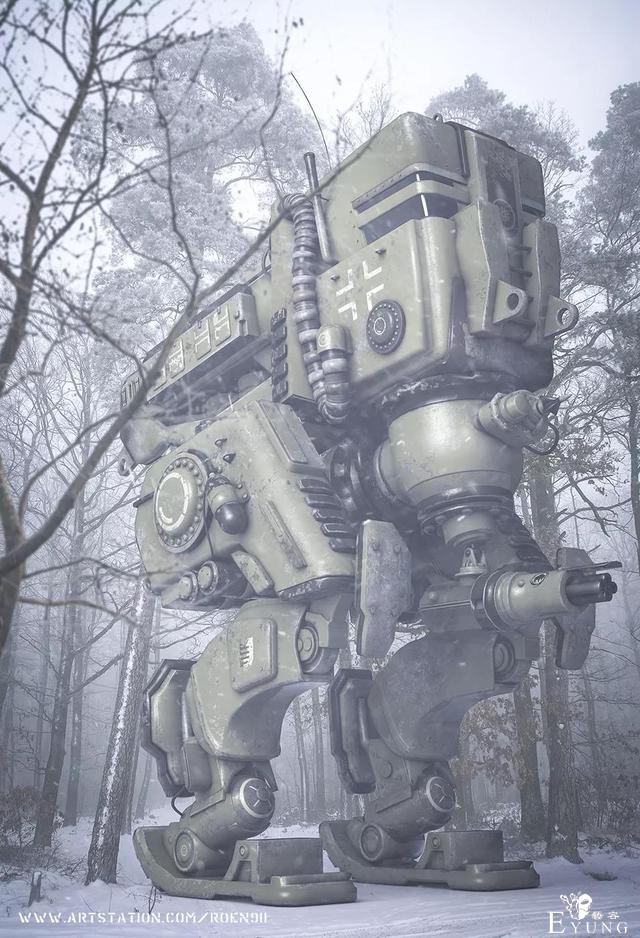 非常棒的一组机甲机械插画作品欣赏！充满未来感设计的大作！-10.jpg