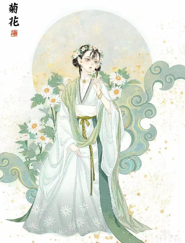 画师大佬将中药拟人，山楂菊花化身小姐姐，山药三七变汉服帅哥-2.jpg