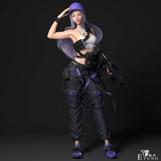 非常出色的一组3D人物建模作品！造型漂亮，细节制作相当精美-6.jpg