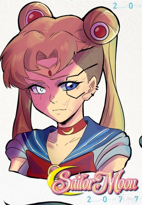 动漫主角赛博朋克化，美少女战士还行，JOJO和埼玉是在逗我？-1.jpg