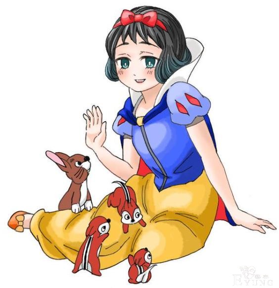 当鬼灭之刃碰上迪士尼公主，恋柱变身乐佩，祢豆子化身美人鱼-6.jpg