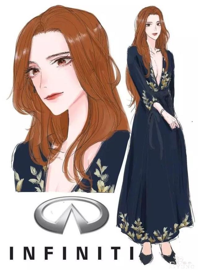 画师将汽车品牌变成美女，福特金发碧眼，宝马看着像女高管-6.jpg