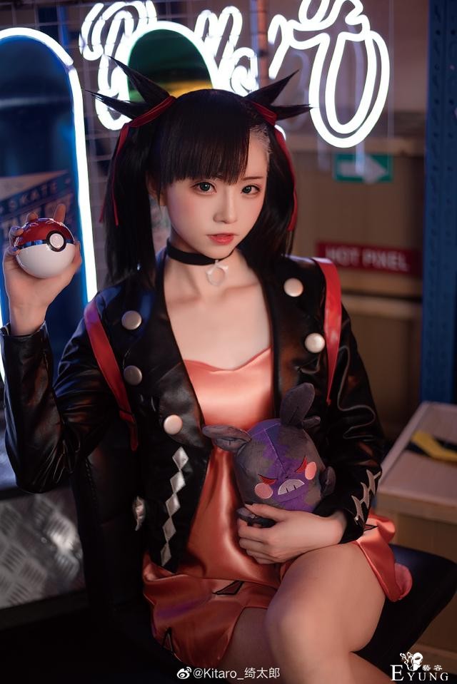 可爱还原，《精灵宝可梦剑盾》玛俐cos，甜酷girl太好看啦-5.jpg