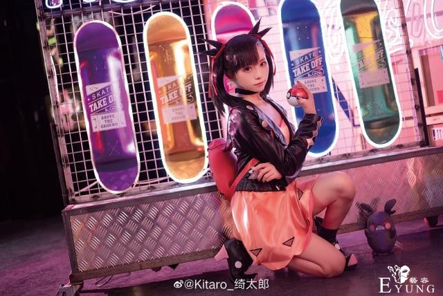 可爱还原，《精灵宝可梦剑盾》玛俐cos，甜酷girl太好看啦-15.jpg