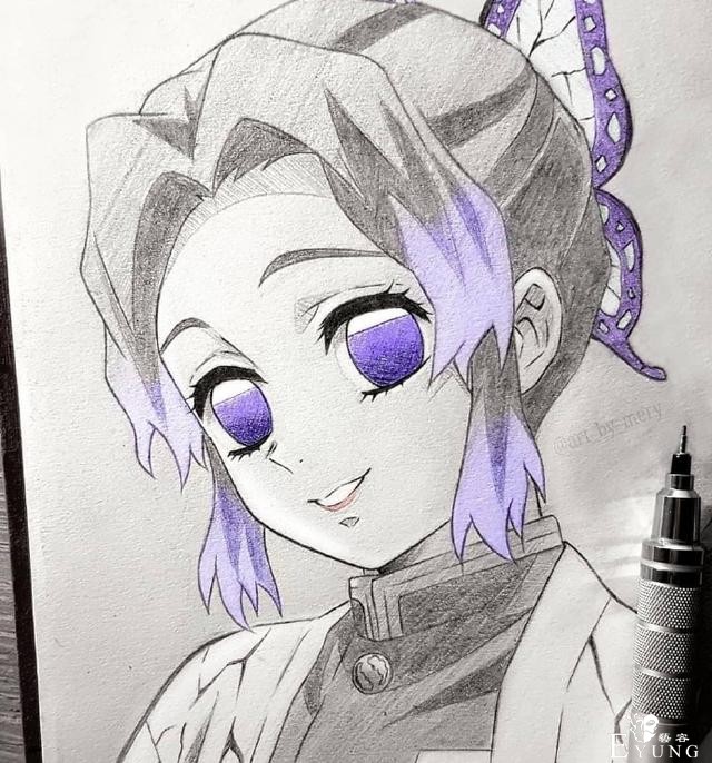 画师大佬热衷黑白手绘，只在眼睛处涂颜色，却让动漫角色活了过来-5.jpg
