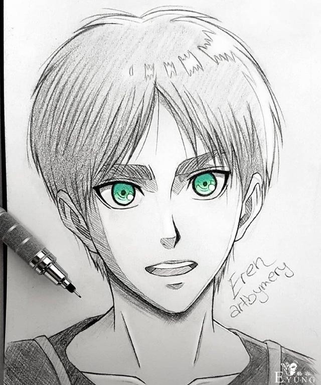 画师大佬热衷黑白手绘，只在眼睛处涂颜色，却让动漫角色活了过来-7.jpg
