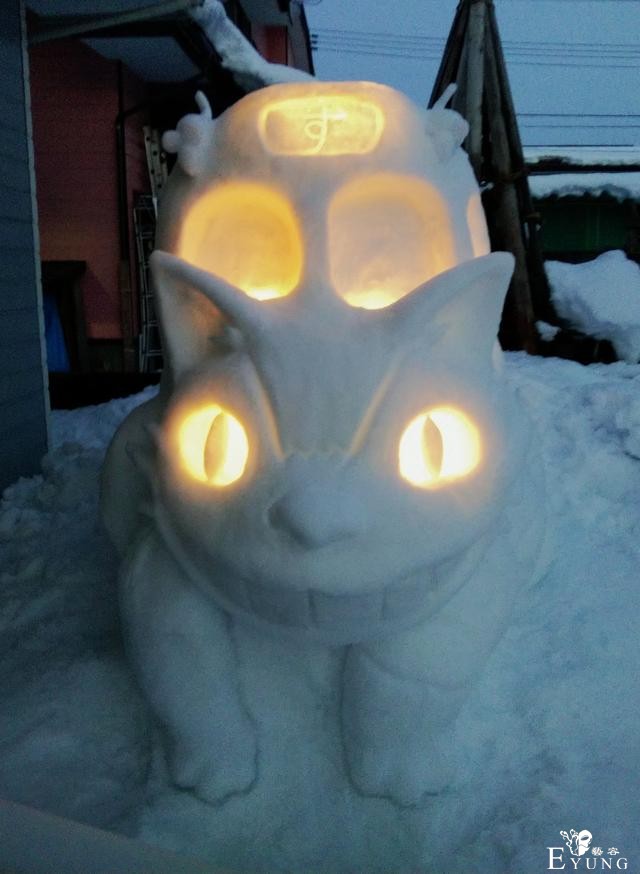 不仅仅有梦幻般的冰苹果，日本的雪人也太二次元了-8.jpg