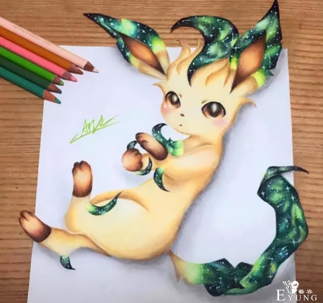 大佬绘制3D版祢豆子，远看像手办，本手残知道原理也画不出来-3.jpg