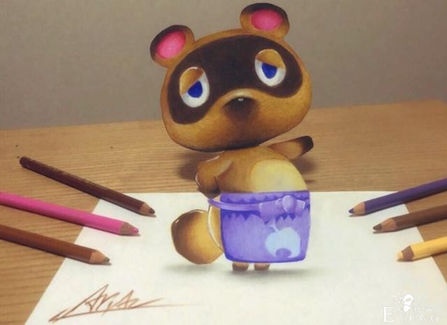 大佬绘制3D版祢豆子，远看像手办，本手残知道原理也画不出来-5.jpg