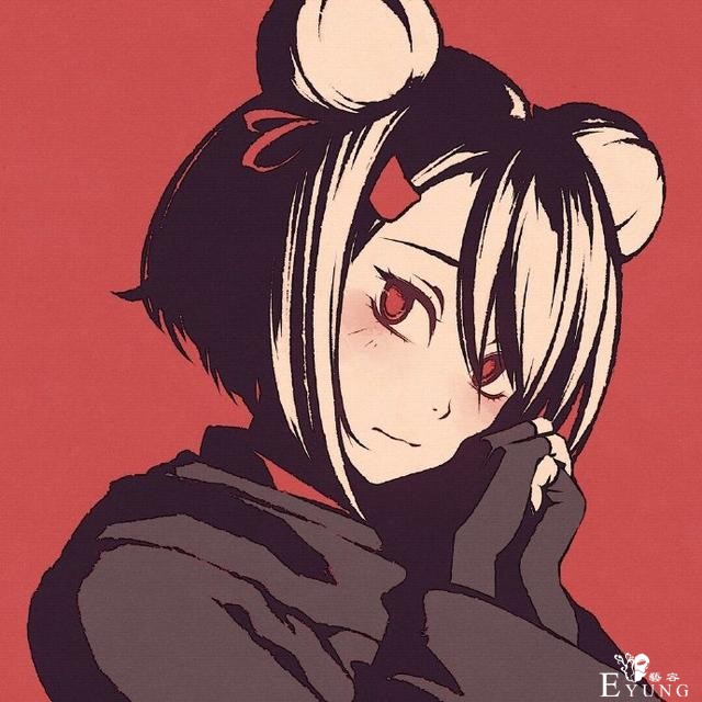 这位画师大佬笔下的妹子大都红眼，背景对比强烈，看着气质妥妥的-3.jpg