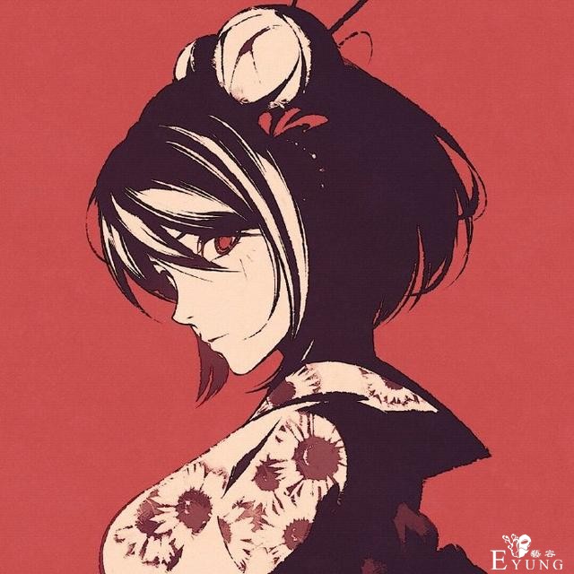 这位画师大佬笔下的妹子大都红眼，背景对比强烈，看着气质妥妥的-5.jpg