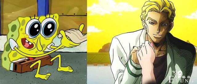网友吐槽海绵宝宝也玩JOJO梗，这两部动漫谁先出不少人搞错-3.jpg