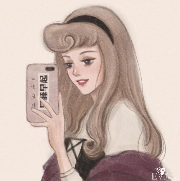 迪士尼公主晒自拍，木兰的手机壳很中国风，艾莎女王姐妹合照-2.jpg