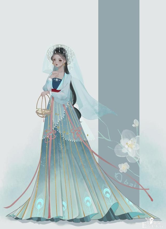 迪士尼公主又穿汉服啦，白雪公主的团扇好可爱，艾莎举着小伞-5.jpg