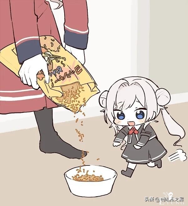 故事漫画：当你一次性给猫碗里加太多猫粮之后-1.jpg