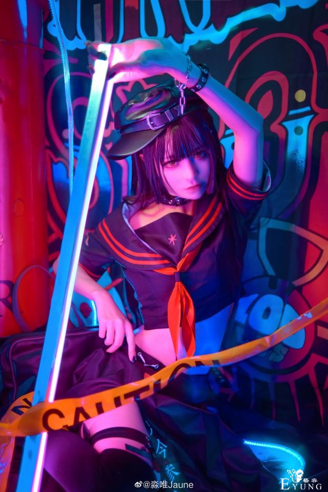 《决战平安京》鬼女红叶，返校cos，帅气绝美的御系女神-5.jpg
