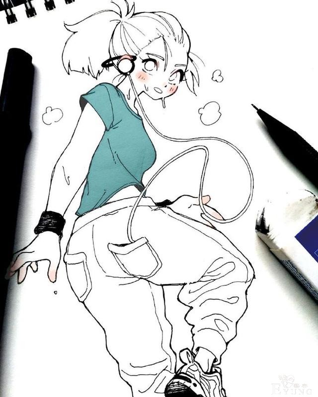 画师大佬笔下的活力少女，看见她们感觉人都阳光了-4.jpg
