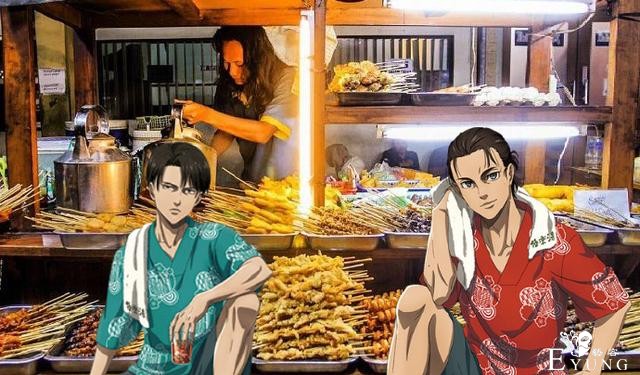 进击的巨人又被P图，兵长化身卖菜小哥，三笠摆摊卖金鱼-3.jpg