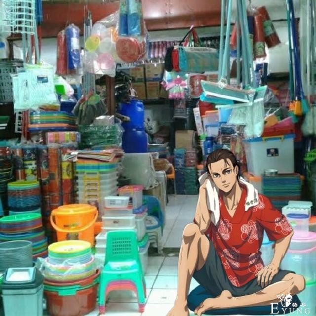 进击的巨人又被P图，兵长化身卖菜小哥，三笠摆摊卖金鱼-6.jpg